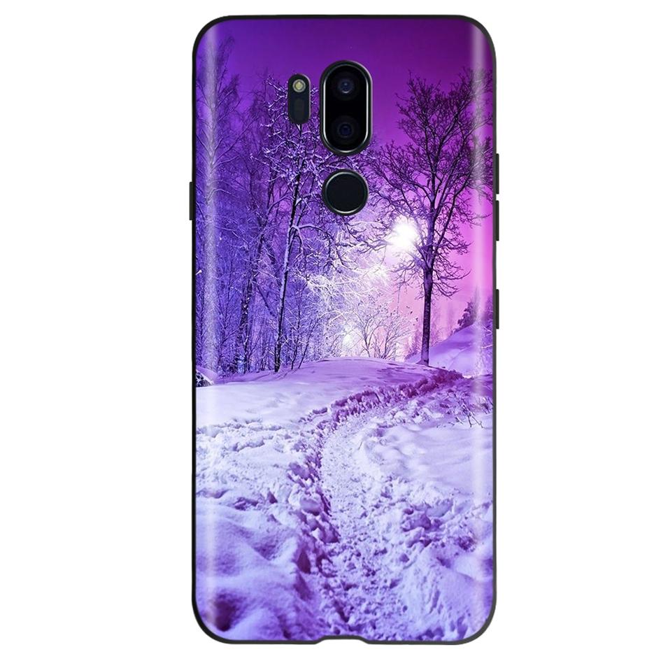 For LG G7 ThinQ Case G710 LM-G710 Cute Cat Butterfly Shockproof Soft Silicone Phone Case For LG G7 ThinQ Back Cover 6.53'' Coque