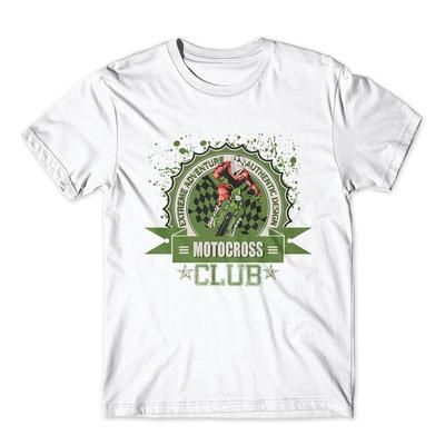 Motocross Club T-shirt. 100% Katoen Premium T-shirt Nieuw