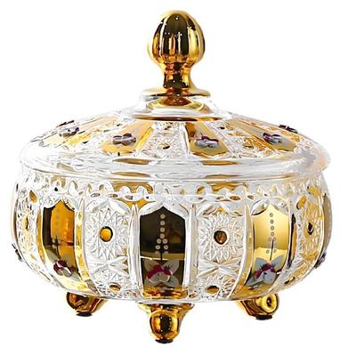 Glass Jar With Lid,Christmas Candy Dish,Candy Cookie Jars,Jewelry Box,Biscuit Containers Food Storage,Decorative Jar