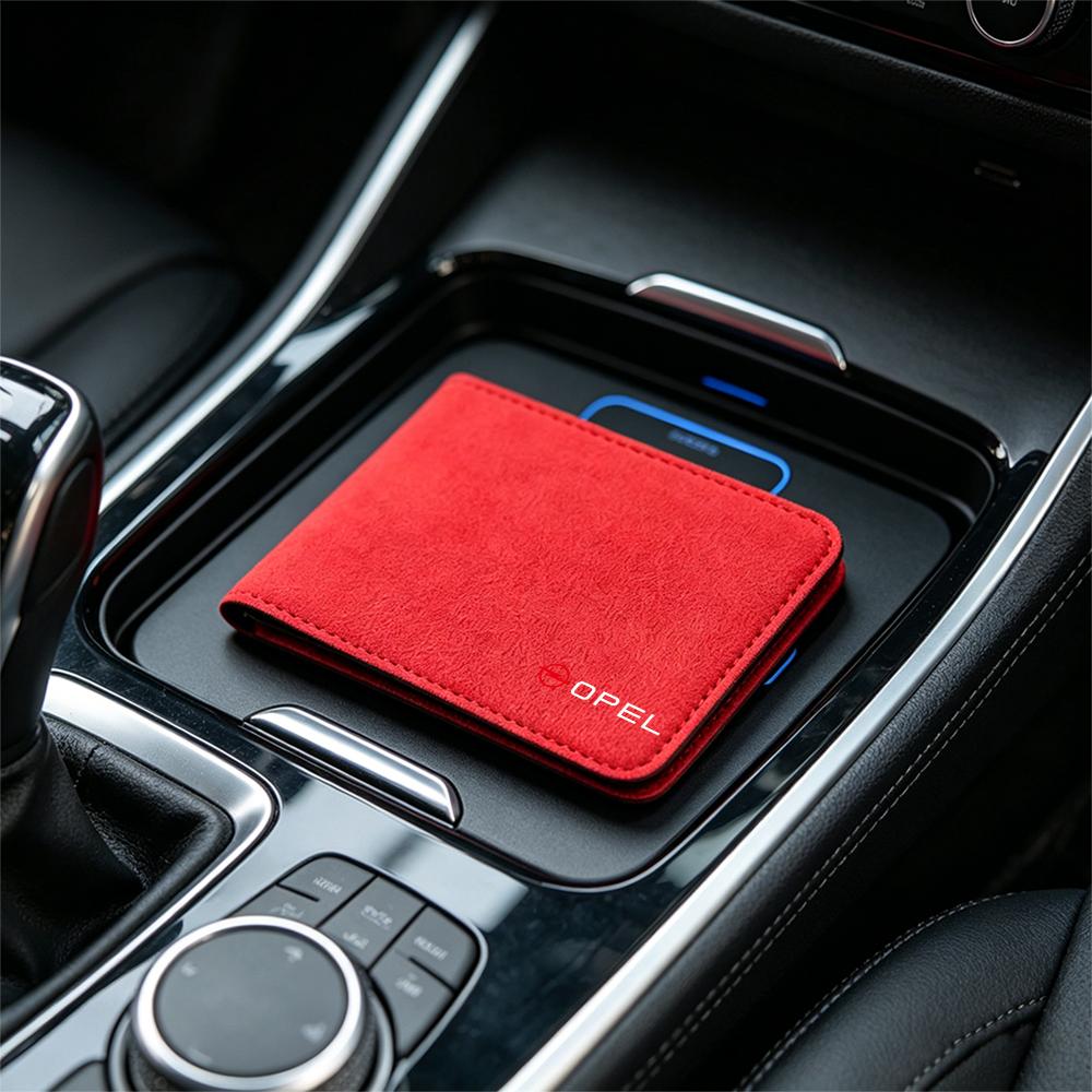Q1021For Opel OPC Astra K Vectra Corsa Zafira Insignia Mokka Car Styling Driver License Cover Storage Bag Wallet Credit Card Holder