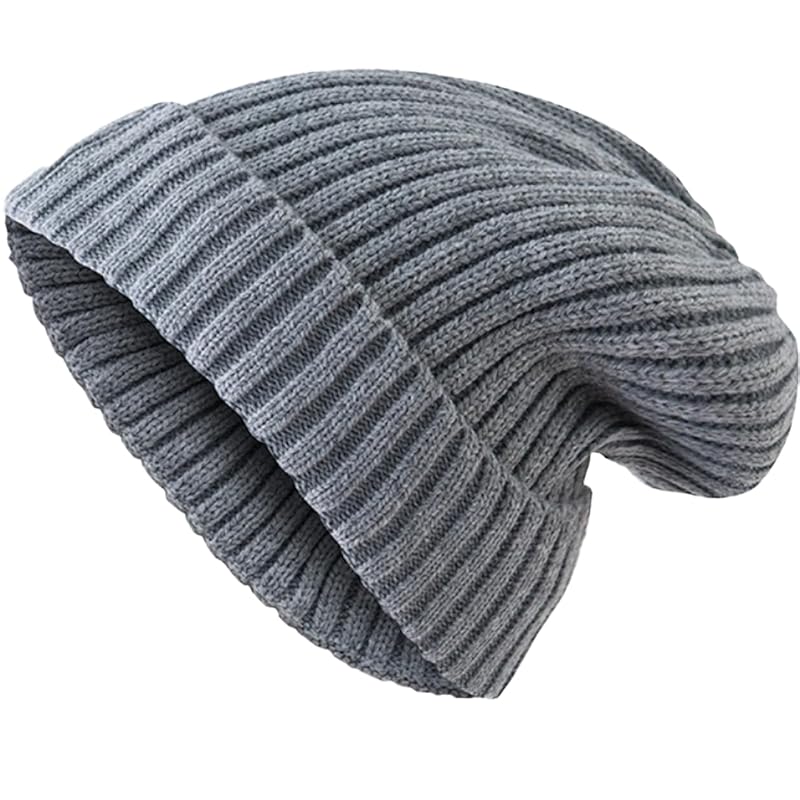 

[White Fang] hat colorful knit hat simple snowboarding Fashionable outdoor men s ladies CZ439 (gray)