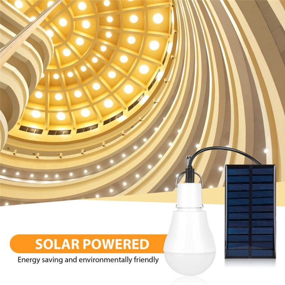 Nuova Lampadina LED a Ricarica Solare Risparmio Energetico Lampadina LED Portatile Lampada Energetica Illuminazione Casa Esterno