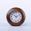 Small Clock Wood Alarm Clock with Arabic Numerals, Quiet and Elegant