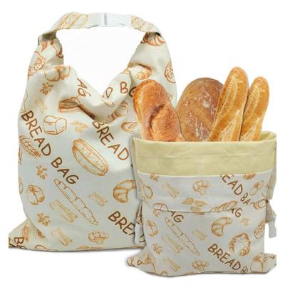 Brotbeutel Groß Wachsbeschichtet Und Baumwolle Natürlicher Brotaufbewahrungsbeutel Hält Brot Länger Frisch Atmungsaktiv Feuchtigkeitsbarriere Wiederverwendbarer Brotbehälter