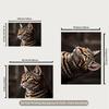 2D Realistic Tabby Cat Backdrop Cloth, Pet Portrait Photography Background