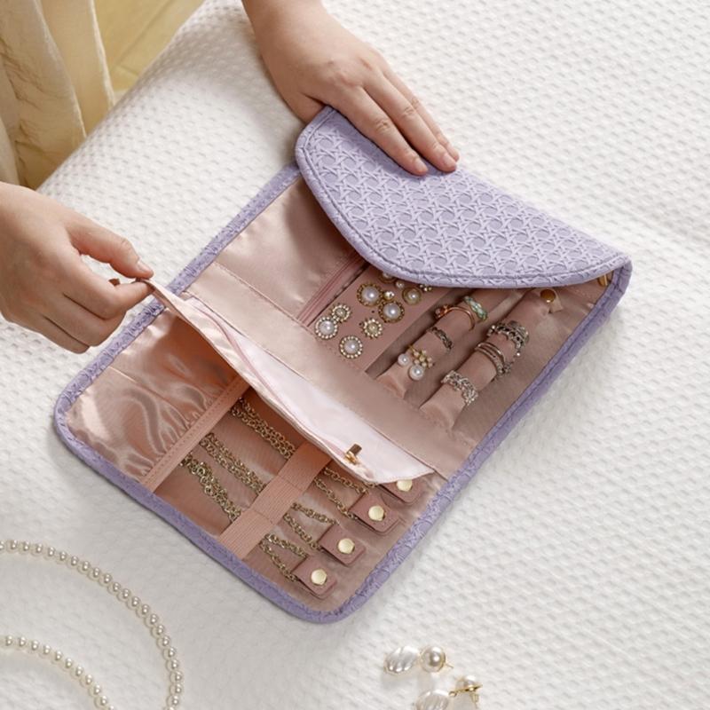 Lightweight Travel Jewelry Organizer Case Box Convenient Bag for Accessories