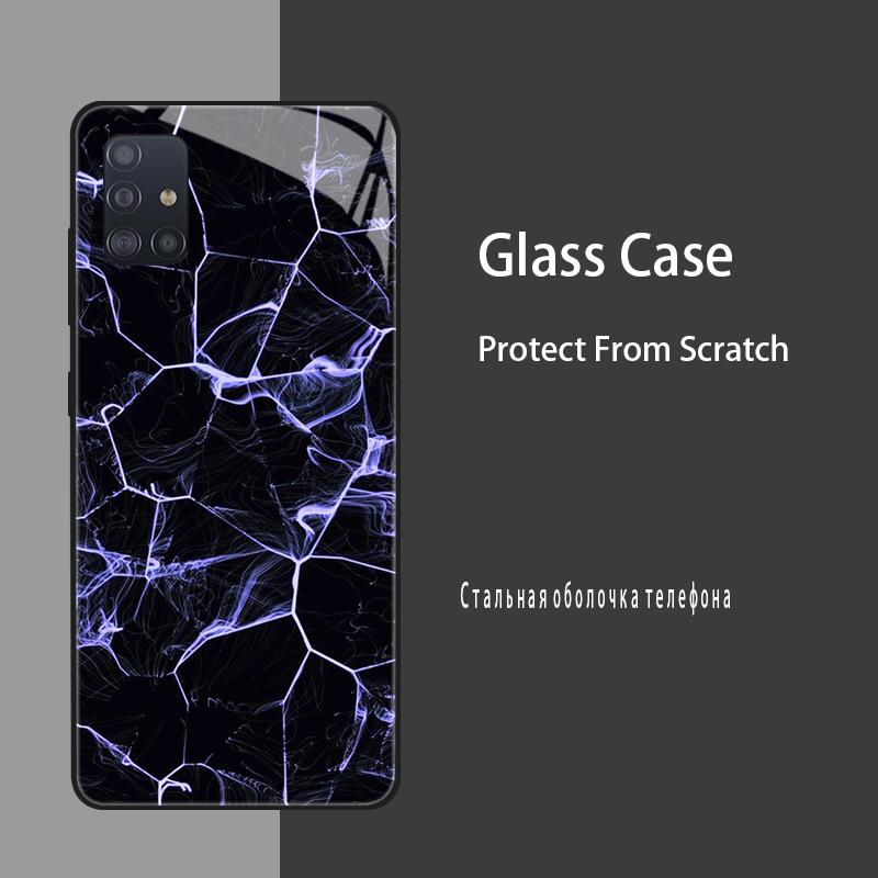 Case For Samsung Galaxy A51 Cases Tempered Glass Case For Samsung Galaxy A31 A71 Bumper A 51 71 Hard Silicone Cover Coque Fundas