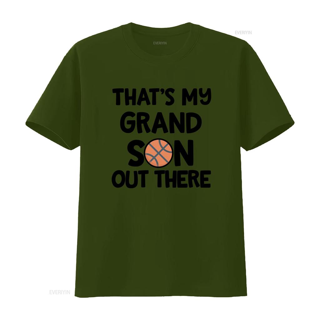 Basketball T Shirt Grandma Thats My Grandson Out There Cute vintage Washed Stylish fashion Stretched Breathable Slightly