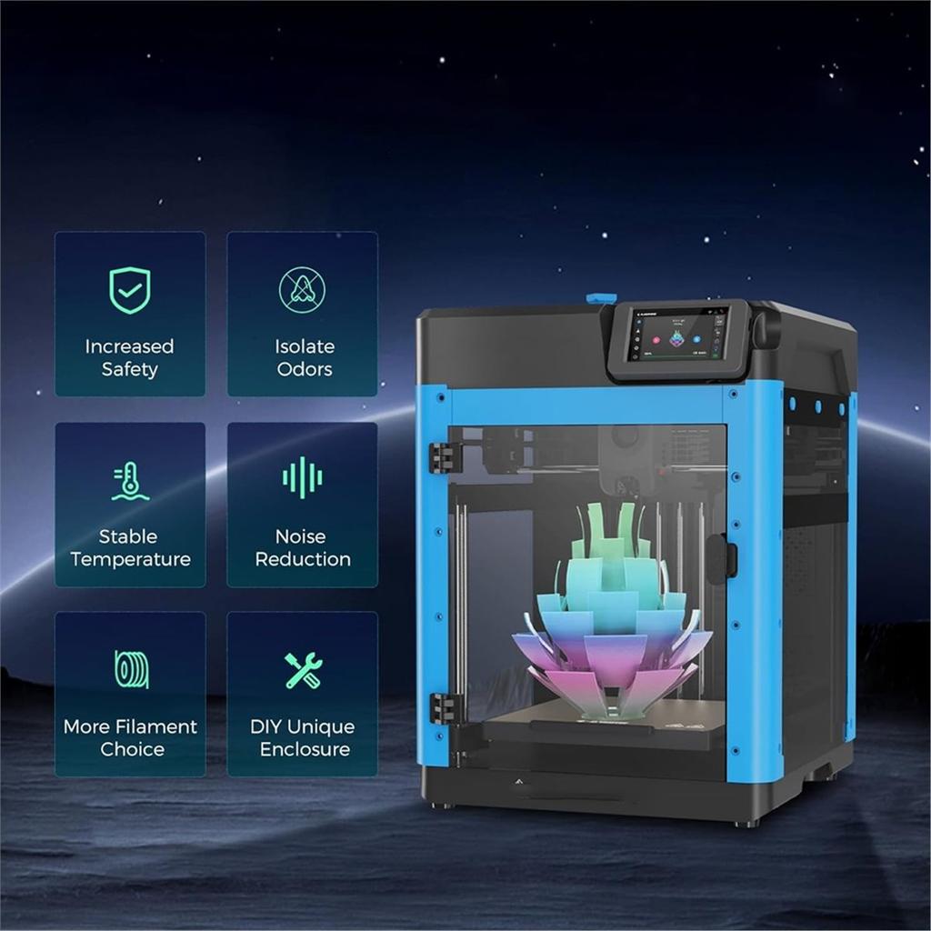 Für Adventurer5M 3D-Drucker Gehäuse-Kit DIY Design Rahmen zum Drucken von Hochtemperatur-Filamenten ASA und PC