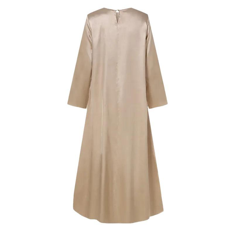 2024 Muslim Women's Fashion Long Robe Dress