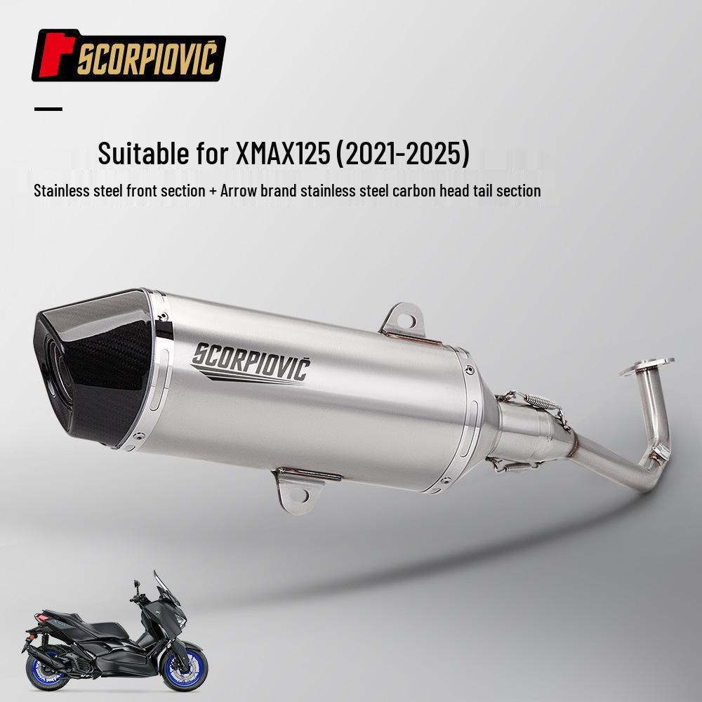 Exhaust Pipe Tail for XMAX125 Scooter (2021-2025) Modification