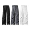 Pantalones Casuales Ligeros para Hombre con Pliegues, Corte Recto, Transpirables, Holgados, de Negocios