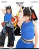 Girls' Rhinestone Vest & Loose Pants Hip Hop Dance Costume Set