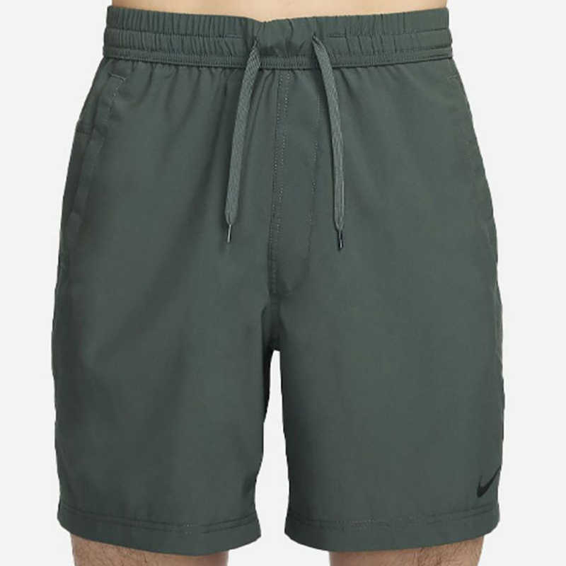 Nike Einfarbig Kleines Logo Weich Bequem Schnürung Sportlich Lässig Shorts Herrenshorts Grün DV9858338