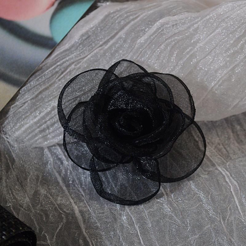 Korean Style 15-Piece Gauze Snow Fabric Flowers for DIY Clothing, Hair Clips, Jewelry Accessories