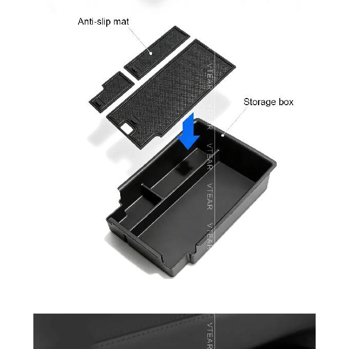 For BYD Sealion 7 2024-2026 Center Console Armrest Storage Box Tray Car Interior Organization Products Accessories