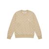 New MLB MONOGRAM Collection Boston Red Sox SS25 Sweatshirt Unisex Light Beige Yellow 3AMTM0151-43BGL