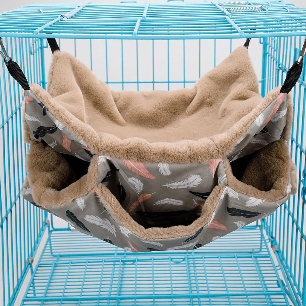 

Small Animals Cage Hanging Hammock Bed,Guinea Pig Accessories Bedding for Parrot Ferret