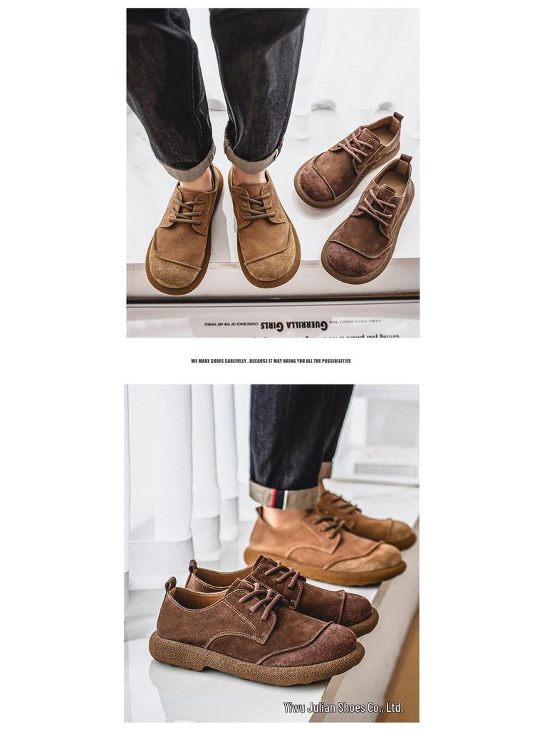 Men's Top Grain Leather Casual Shoes - 2025 Summer Edition, Big Toe Genuine Leather, Breathable Non-slip Soft Sole.