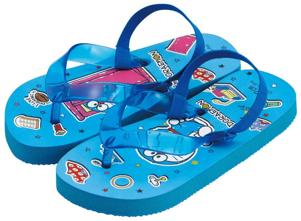 Skater Kids Beach Sandals Doraemon Sticker Sanrio SDBE17-A 17cm