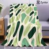 Green Camo Lightweight Microfiber Soft Christmas Fleece Blanket Warm Cozy Throw for Bed Sofa Office Travel All Season