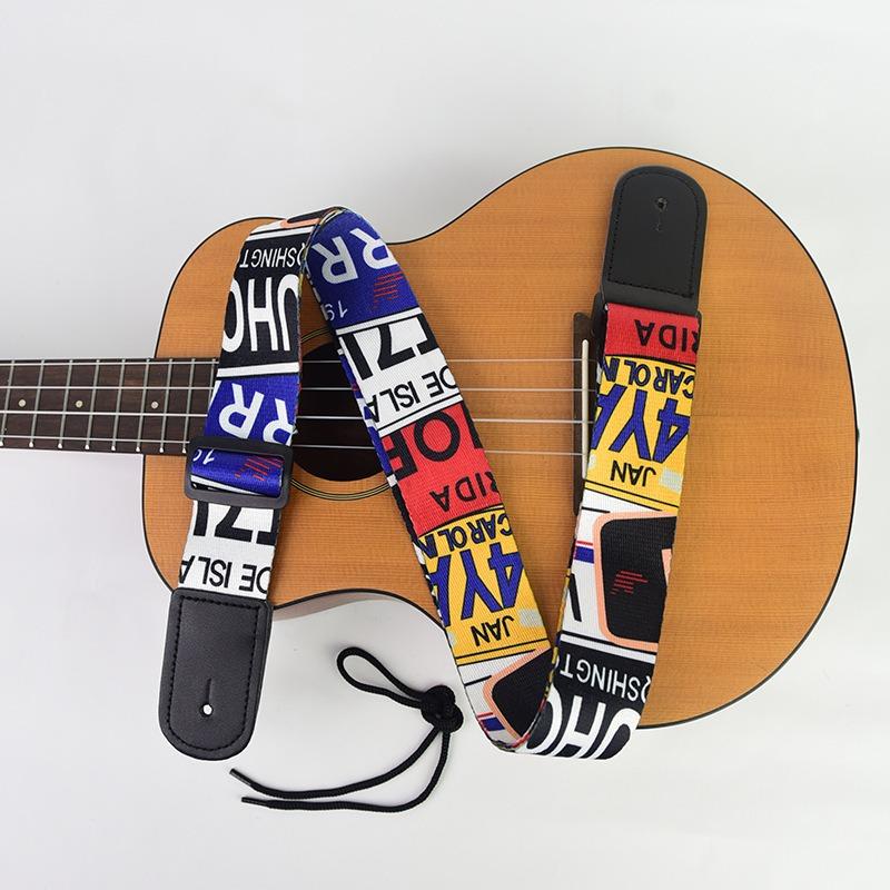 Ethnic Style Weaving Electric Guitar Strap Acoustic Guitar Strap Electric Bass Ukulele Universal Strap Guitar Accessories