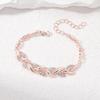 Personalized Willow Leaf Diamond Bracelet Necklace Set Glitter Full Diamond Banquet Party Jewelry