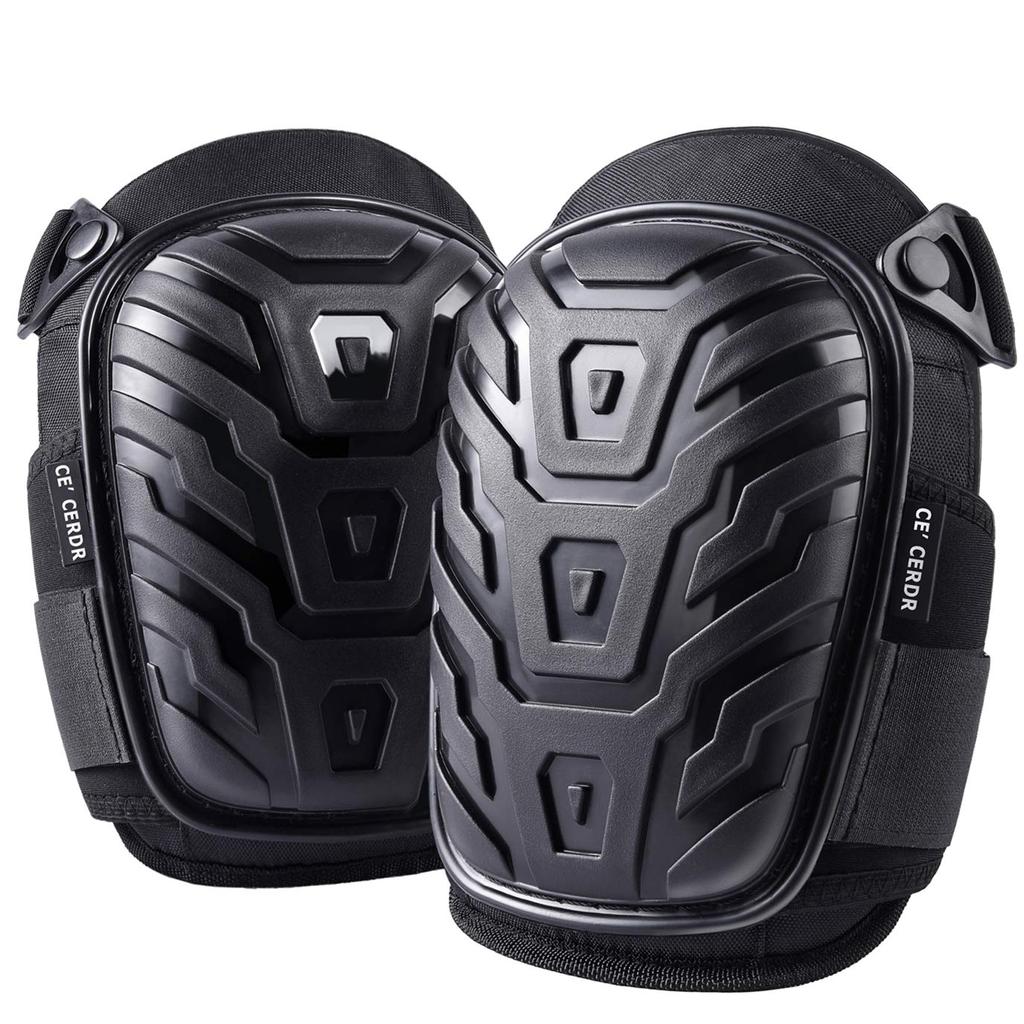 Professional Knee Pads for Work - Heavy Duty Foam Padding Kneepads for Construction, Gardening, Flooring with Comfortable Gel Cushion To Save Knees