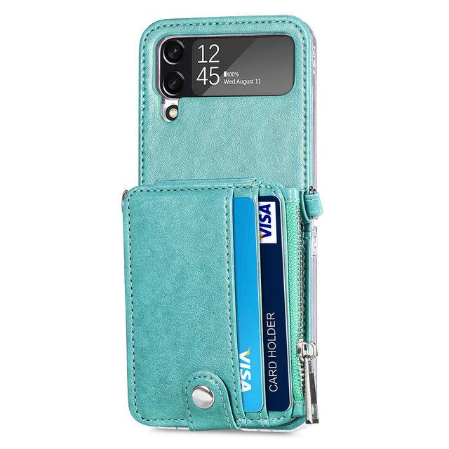 Handyband Leder Brieftasche Handytasche Hülle Für Samsung Galaxy Z Flip 4 5g Flip4 Flip3 Flip 3 Stoßfest Kartenfach Ständer Abdeckung