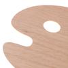 Holzfarbpalette mit Daumenloch Holzmalpalette Farbmischung Oval Quadrat Ölfarbpalette Aquarellpalette