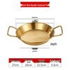 YunDuo 26cm Korean Stainless Steel Golden Seafood Dry Pot