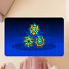 Cartoon Geometry Dash Video Game Kitchen Mat Kids Room Bedroom Decoration Balcony Anti-Slip Doormat Living Room Alfombra