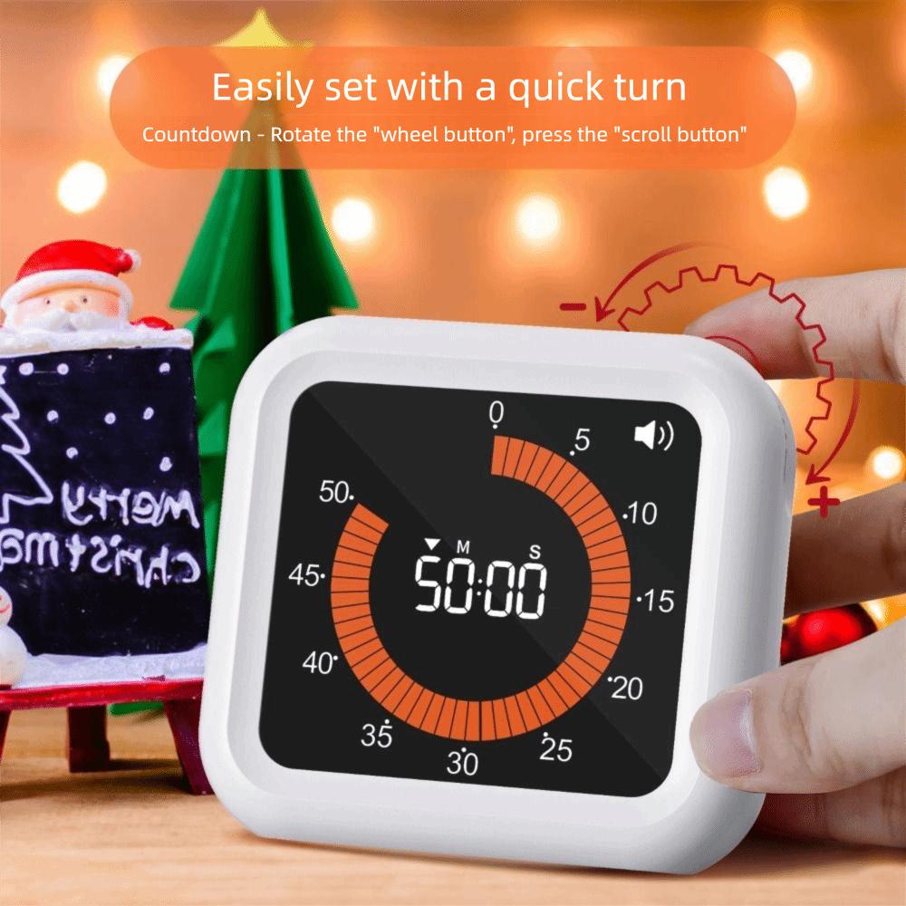 Easy to Read Countdown Timer Sound Adjustment Rechargeable Timer Visual Digital Timer  Livingroom