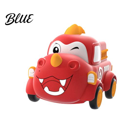 Dinosaur Vehicle Toy Baby Cartoon Pull Back Car Toy Squeaky Bear Rabbit Press and Sound Soft Silicone Gift for Toddlers Boys Girls