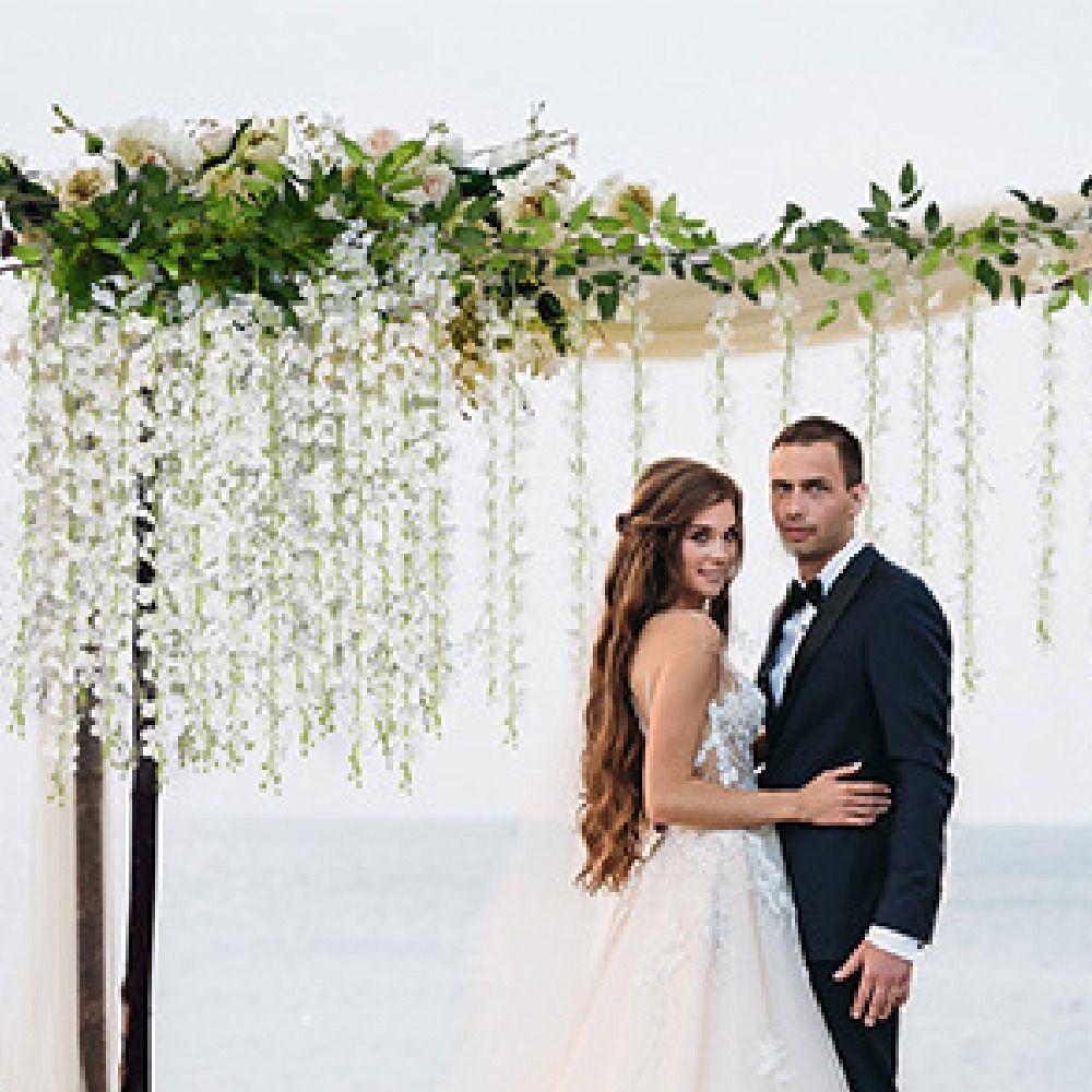 Hanging Simulation Wisteria Flowers 10 Branches Fake Silk Flower Vine Wall Decor