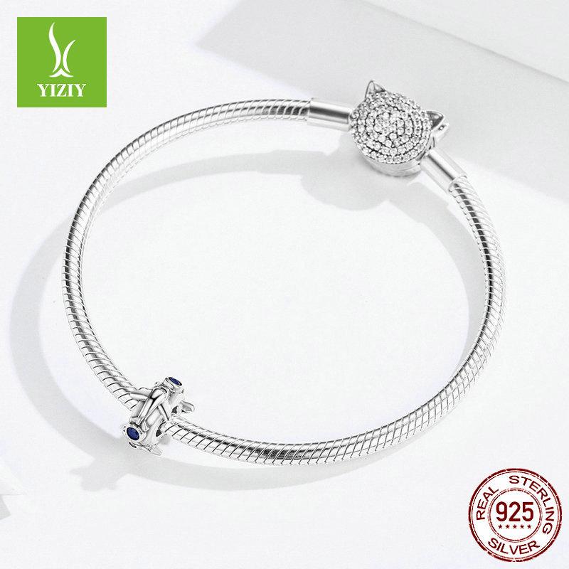 Charm 925 Sterling Silver Bead Separator Collection Diy Beaded Bracelet Jewelry Silicone Silver Accessories