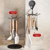 Wall Mounted/Freestanding Spatula Storage Rack 8 Hooks Pot Shovel Rack  for Kitchen
