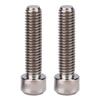 RISK 2Pcs M6 X 25mm Screw Bolts for Mountain Cycle Disc Brake Caliper Ti Color