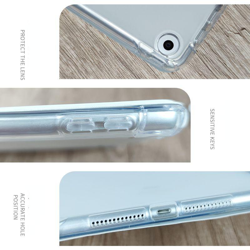 Für iPad Air6 Hülle Süßes Burger Welpen Muster iPad Smart Style Tri-Fold Hülle für iPad Pro2024 11 13 Air6 Air5 Air4 10.9 Air3 10.5 mit Bleistifthalter