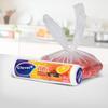 MIAOJIE Large Handheld Vest-Style Food Storage Bags, 140 Count, Strap Plastic Food Bags for Kitchen And Supermarket
