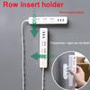 4/2/1 Pairs Wall-mounted Self-adhesive Socket Fixer Cable Organizer Seamless Punch-free Sticker Holder Wall Power Strip Holders