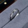 1Pc Fashionable, Niche, Cute Star and Moon Combination Design Titanium Steel Ring