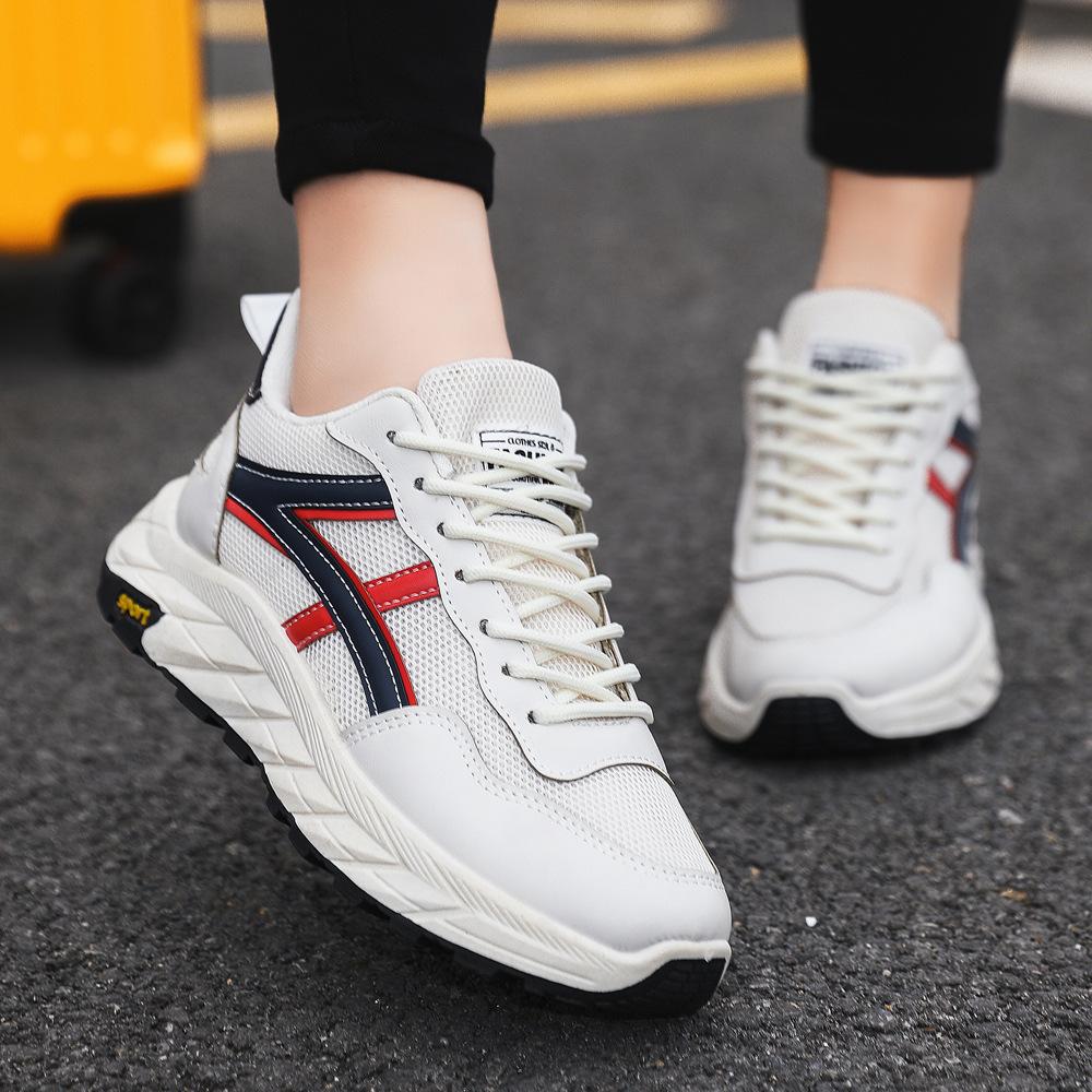 New fashion trend couple casual shoes light and comfortable platform sneakers breathable mesh sneakers