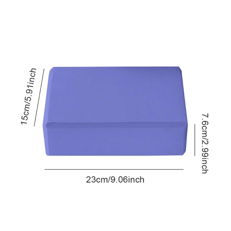 EVA Yoga Block Solid Color Yoga Balance Bricks Moisture-Proof High Density Yoga Blocks Body Shaping Yoga Blocks for Yoga Pilates