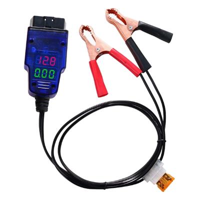 Voltage Current Dual Digital Display Automotive Emergency Power Supply Clip, ECU Memory Saver OBD2 Battery Leakage Detector