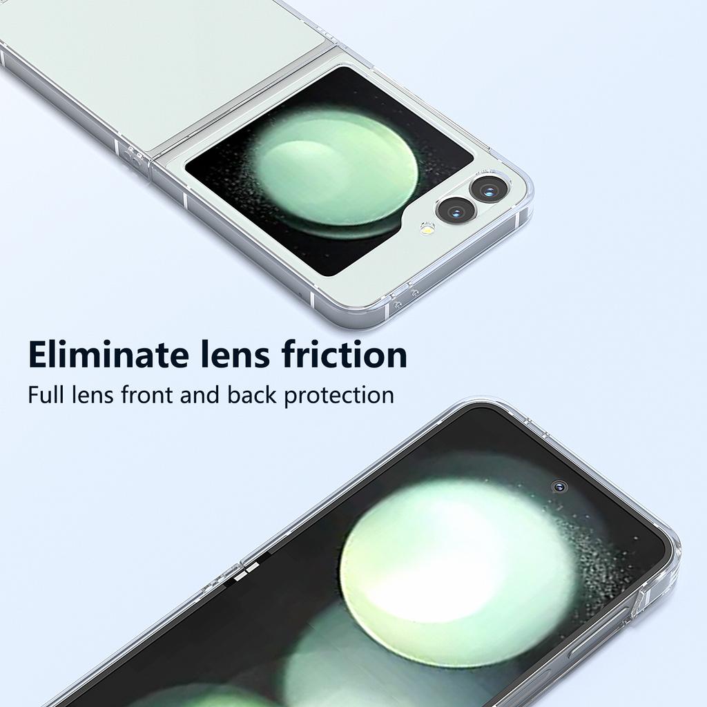 For Samsung Galaxy Z Flip6 5G Case Transparent Hard PC Protective Phone Cover
