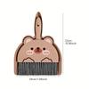 Cartoon Mini Broom And Dustpan Set, Desktop Cleaning Brush And Broom Combination, Household Desktop Dust Removal Tool