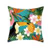 Parrot Toucan Floral Pillowcase Tropical Flowers Plants Print Cushions Cover Livingroom Sofa Decorative Throw Pillows Home Decor