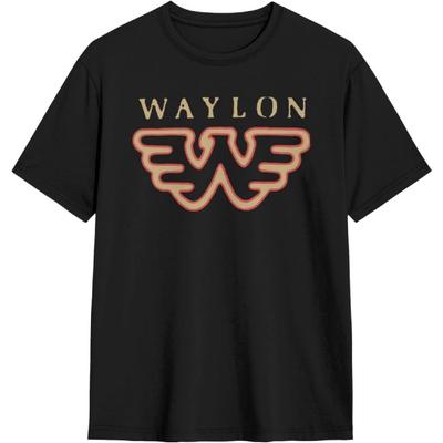 JOISOMI Kurzarm-T-Shirt Waylon Jennings Freizeithemden Rundhals-T-Shirt Sport-T-Shirts