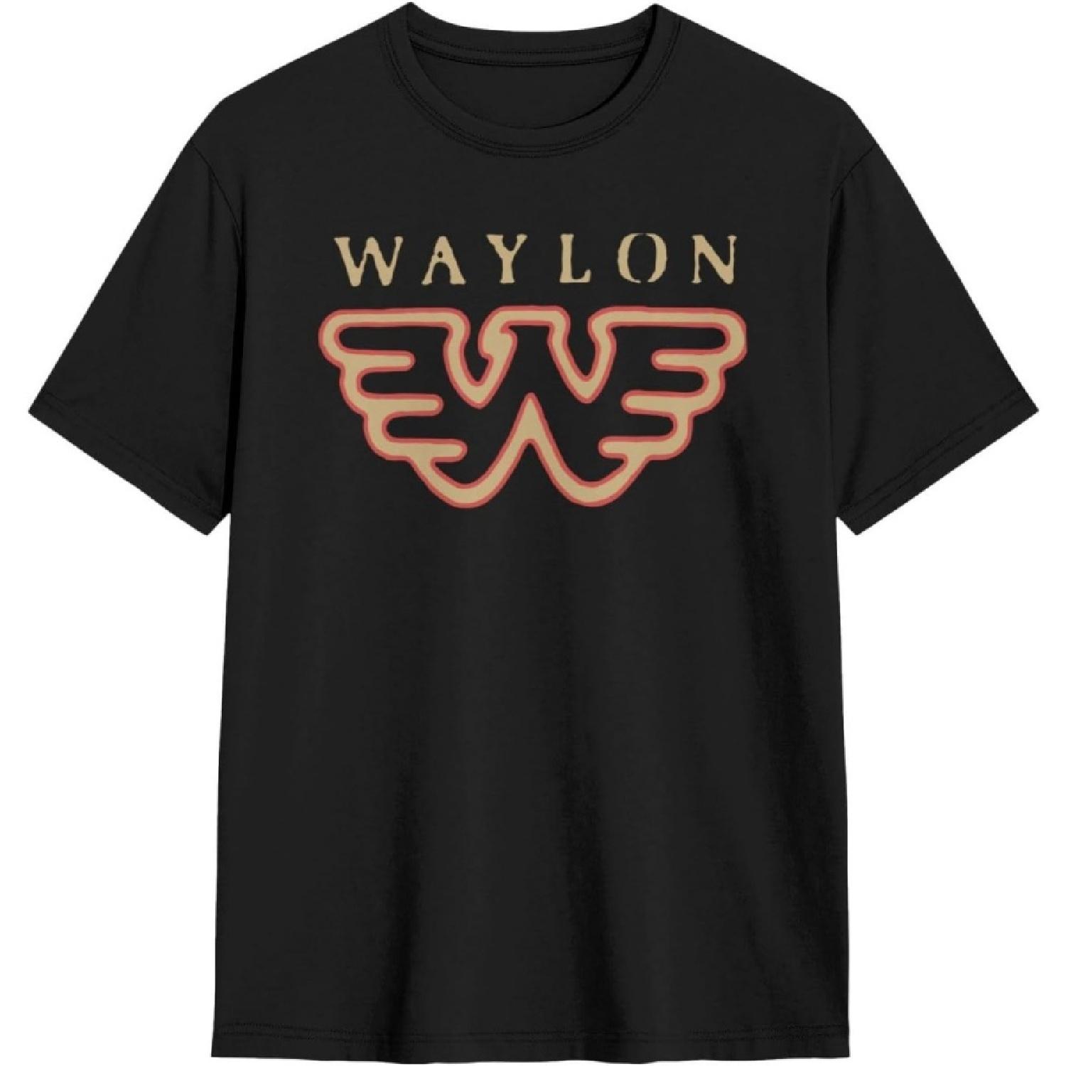 JOISOMI Short Sleeve T-Shirt Waylon Jennings Casual Shirts Crew Neck T-Shirt Athletic Shirts S
